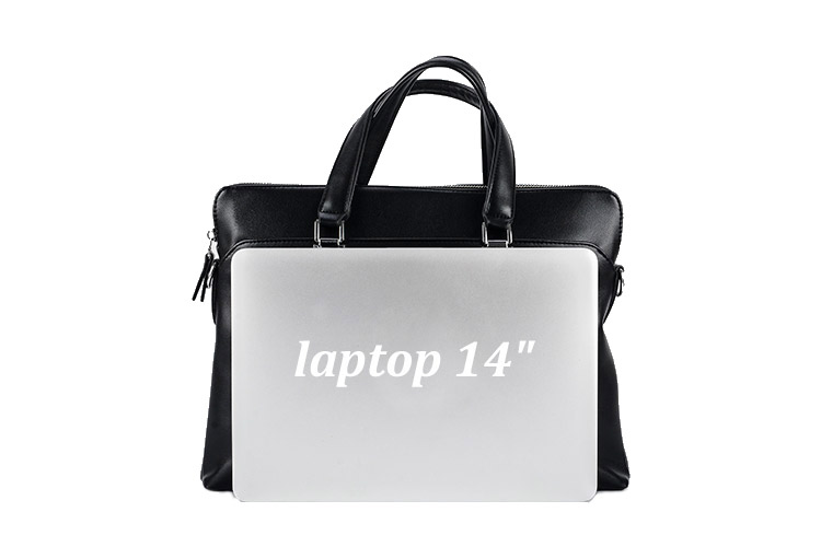 Torba teczka miękka aktówka brązowa brąz na dok A4 Wysokość 29 cm