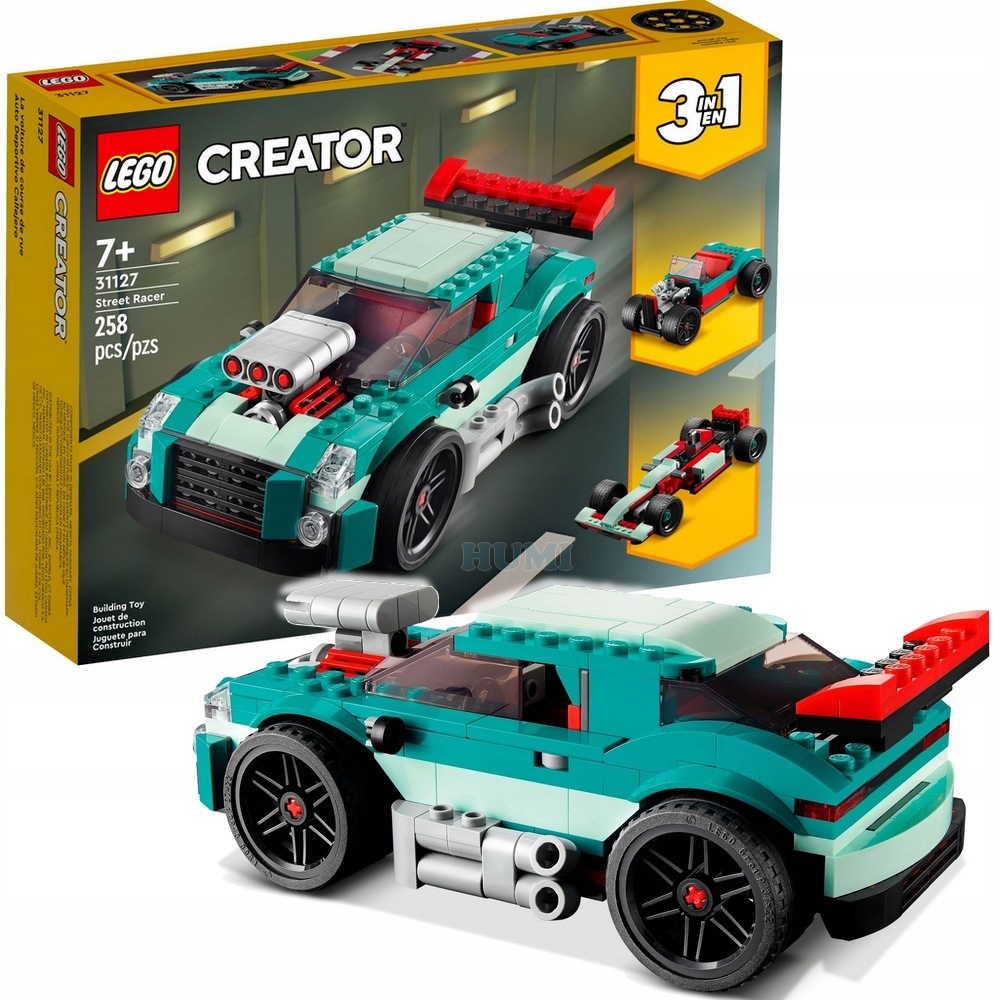

Lego 31127 Creator Uliczna wyścigówka 3w1