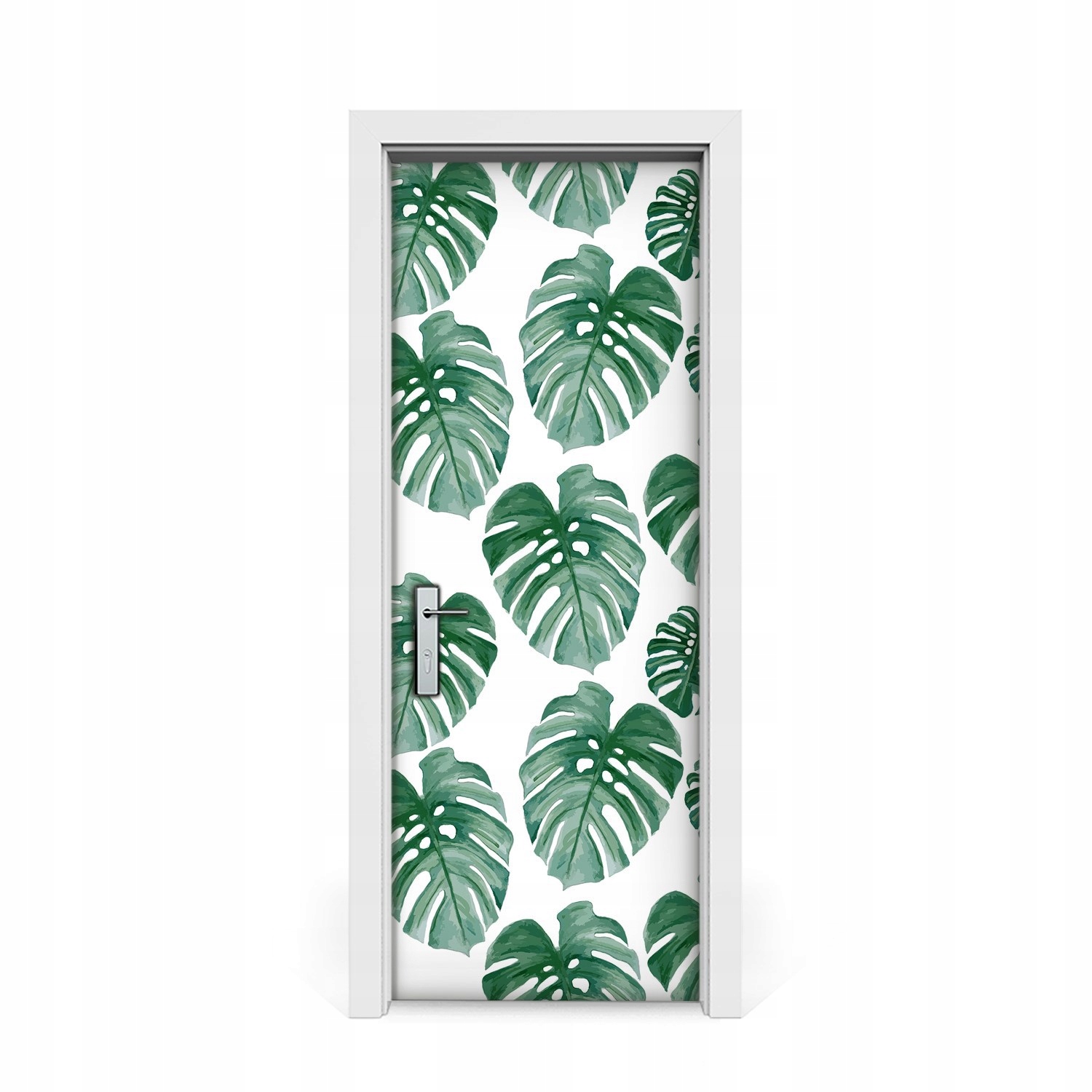 

Naklejka na drzwi okleina Monstera liście 75x205