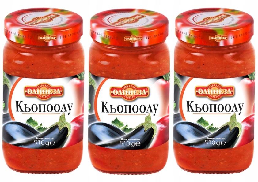 Levně Zeleninová pasta Kjopolu Olinesa Grilovaný lilek velké kousky zeleniny 510 g