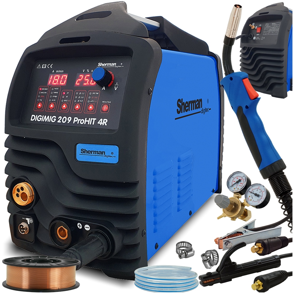 Spawarka inwertorowa Migomat 200A Synergia Spot Vrd Digimig 209 Pro 4R
