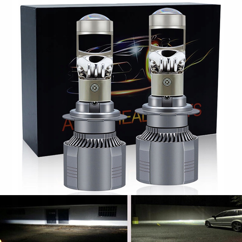 ZESTAW SOCZEWKA BI LED H7 reflektory PROJEKTOR 2x EAN (GTIN) 6975047707721