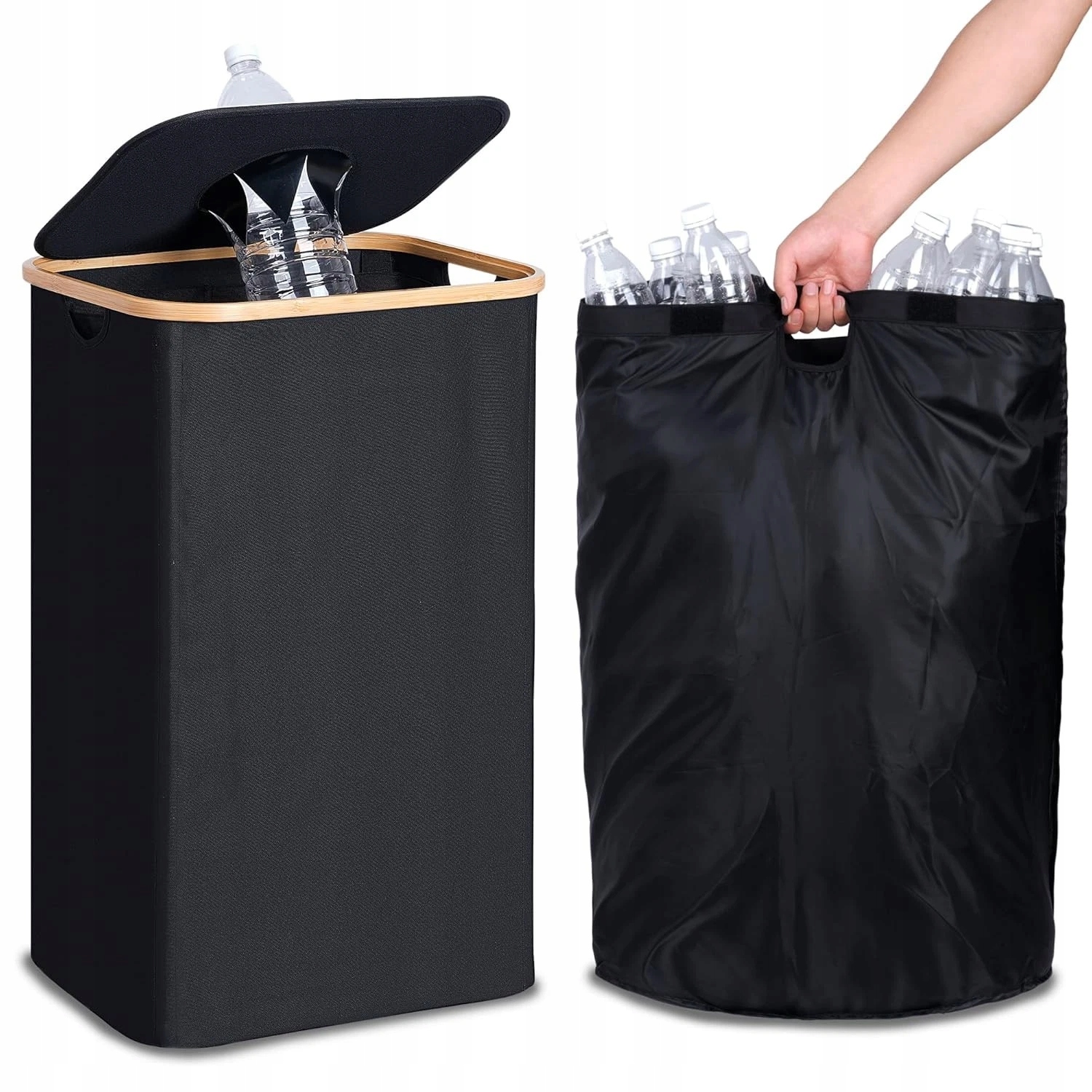 Kosz Pojemnik Na Butelki Puszki Zwrotne Z Wyjmowanym Workiem Torba 110L