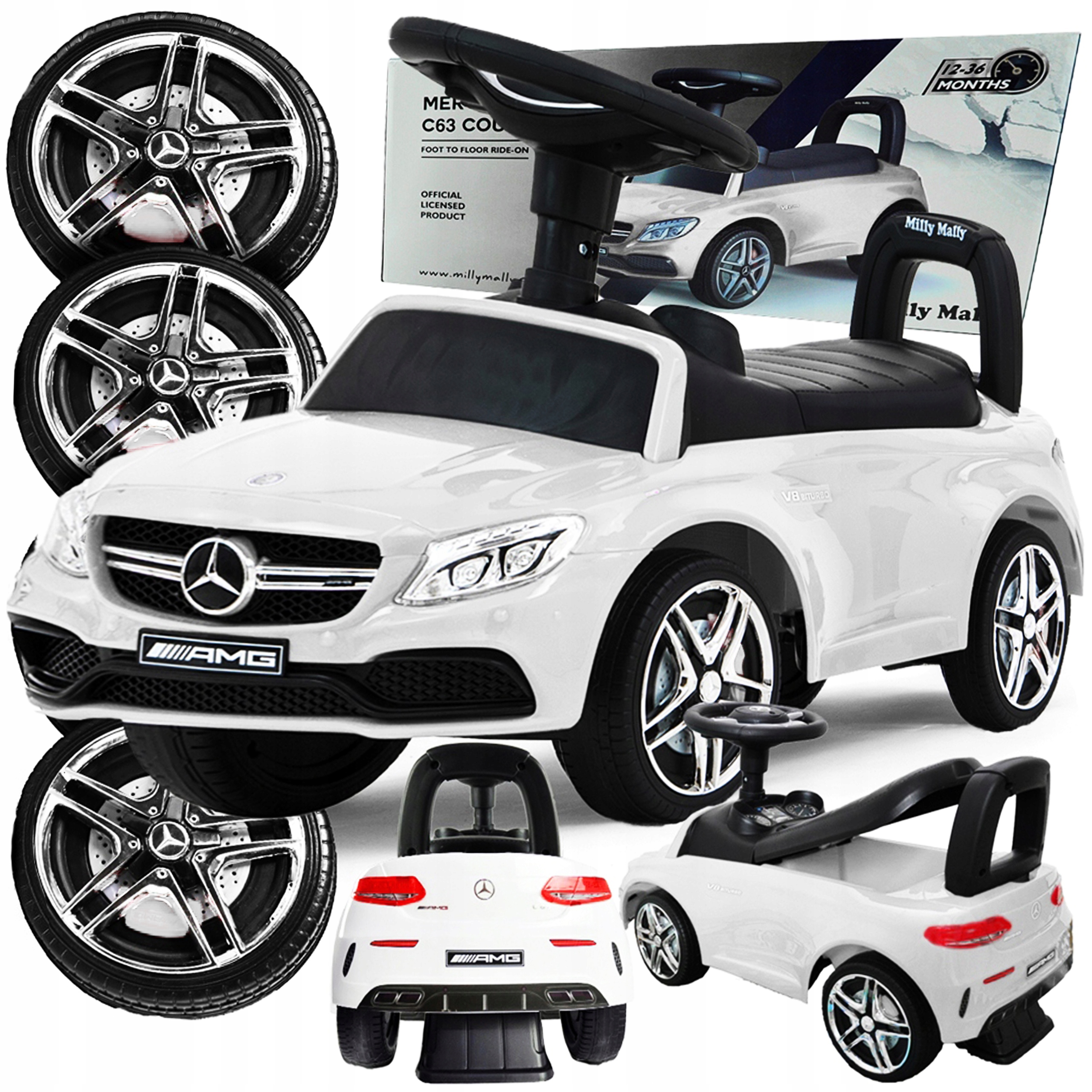 Jeździk Pchacz Chodzik 3w1 Samochód Autko Dla Dziecka Dźwięki Audio Klason