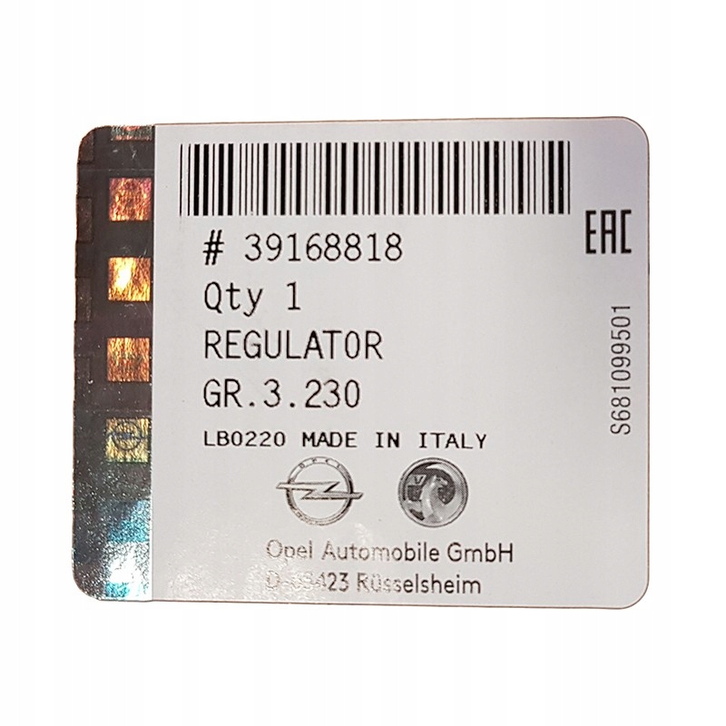 Reduktor gazu LPG Astra J Zafira C 1 4 LPG Engine Type Gasoline