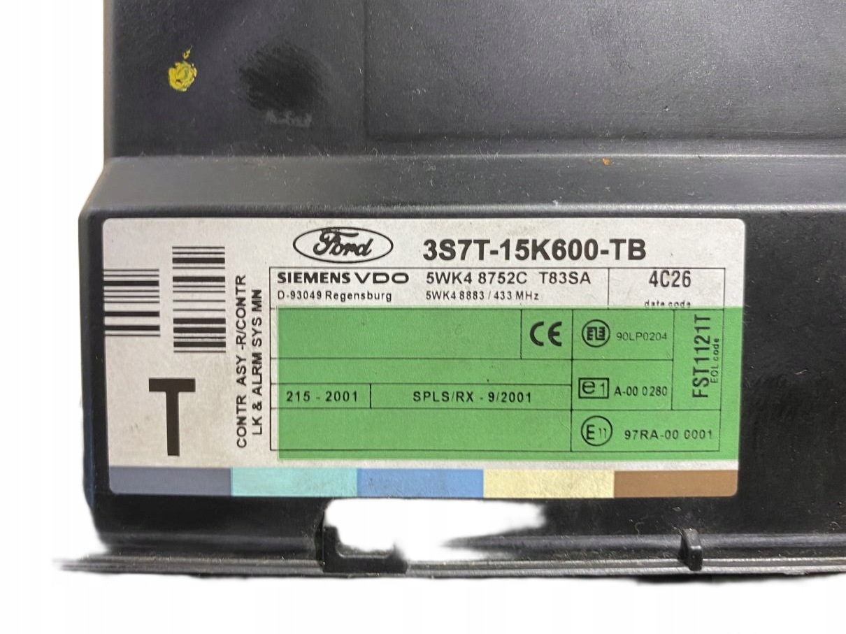 unité commande confort FORD MONDEO MK3 3S7T15K600TB