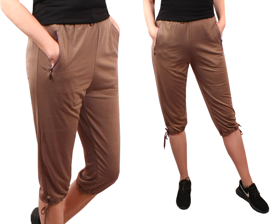 

Spodnie Rybaczki z kieszonkami 8164 cappuc 48 4XL