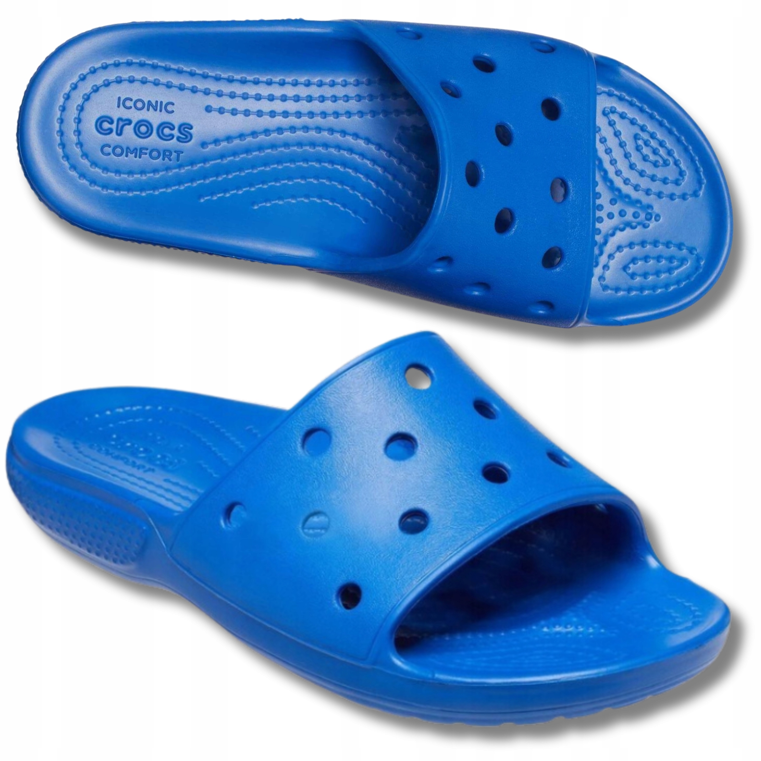 Nazouváky Crocs Classic Slide Dámské Pohodlné Lehké Nazouvací Námořnická Modrá 37,5 W7