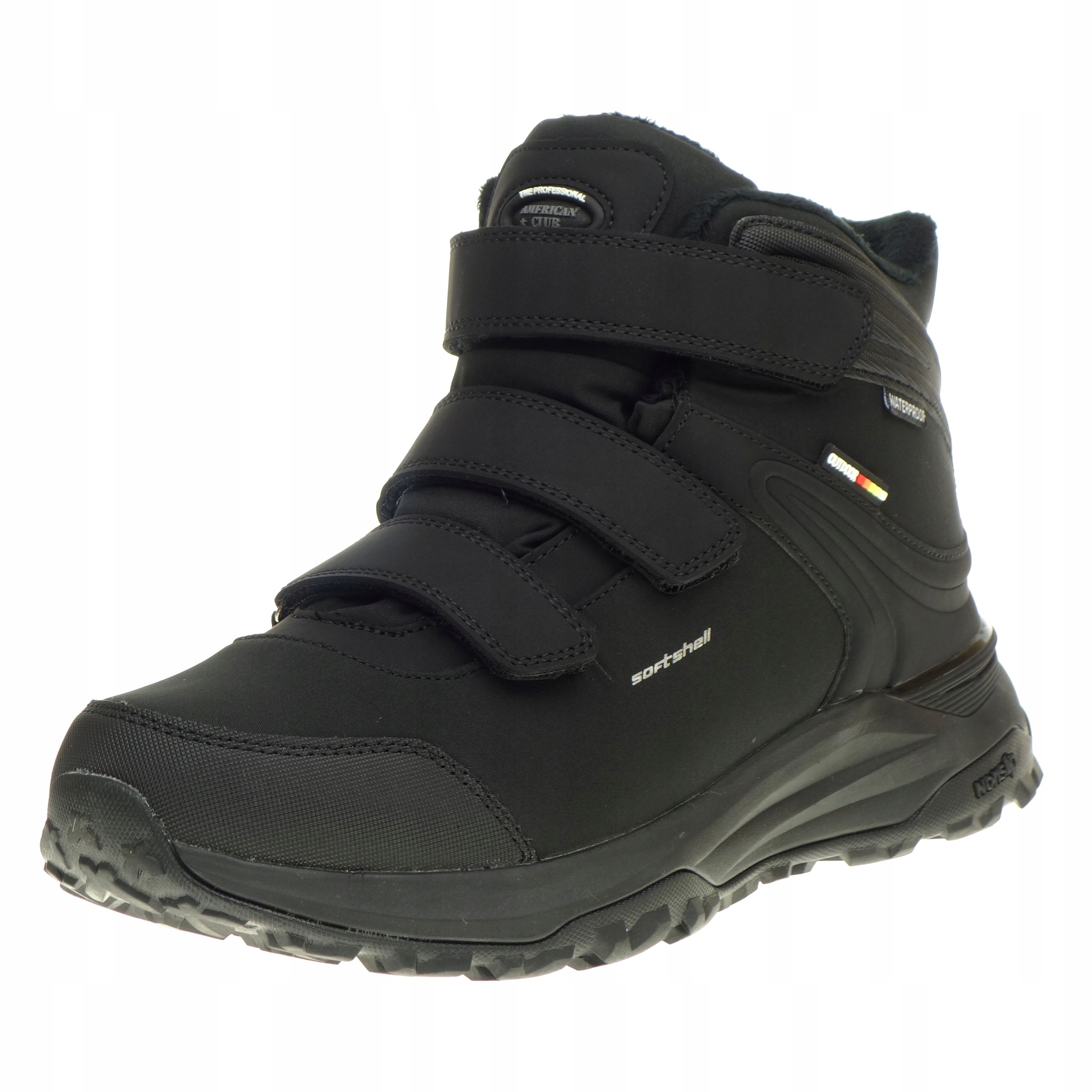 Zimní trekové boty American Club SoftShell, zateplené na suchý zip, velikost 38