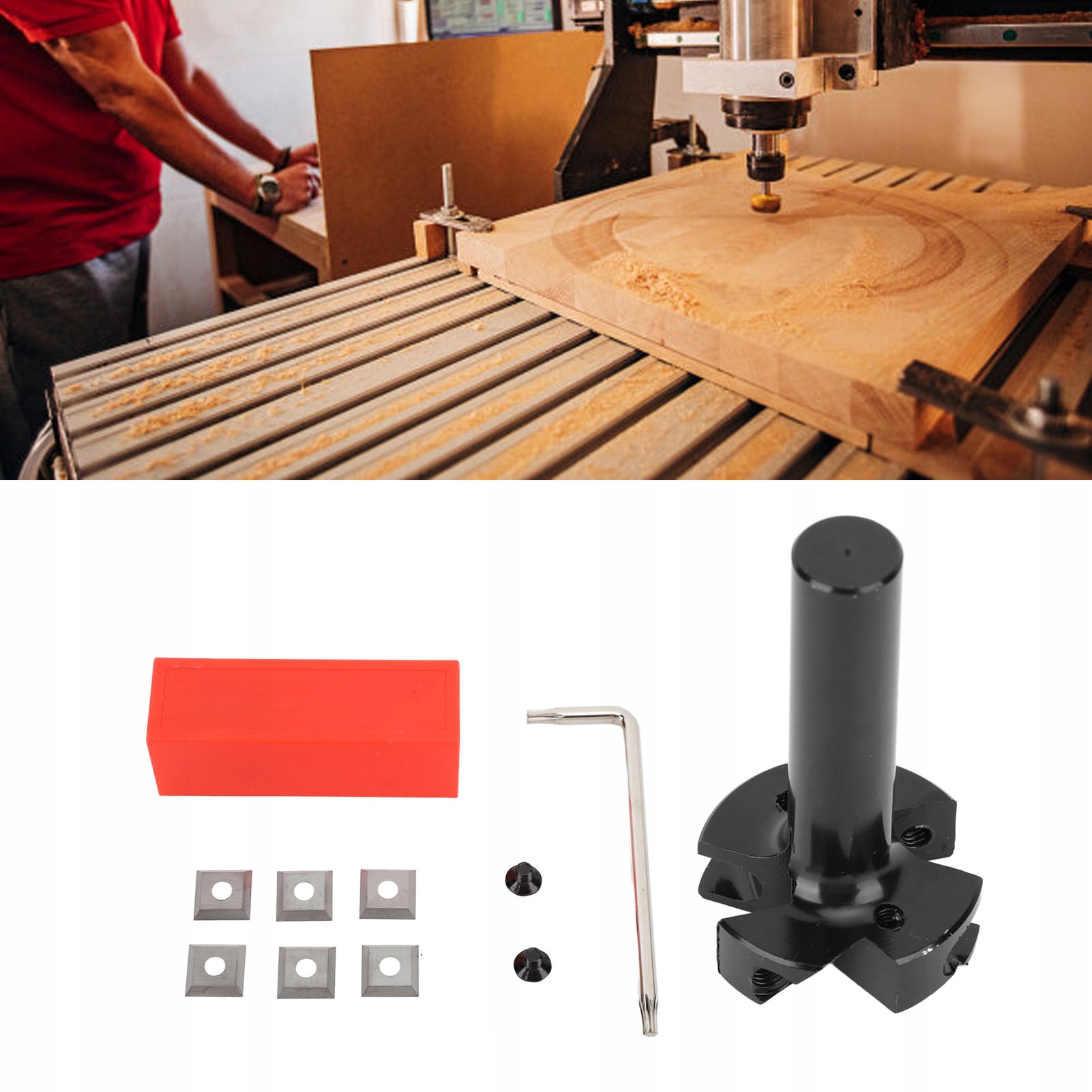 FREZ DO PŁASZCZYZN DREWNA CHWYT 1/2CALA 4-OSTRZO Marka bez marki