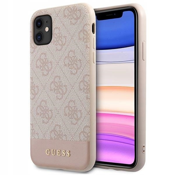 Guess 4G Stripe pouzdro Elegantní kryt obal pro iPhone 11 Xr