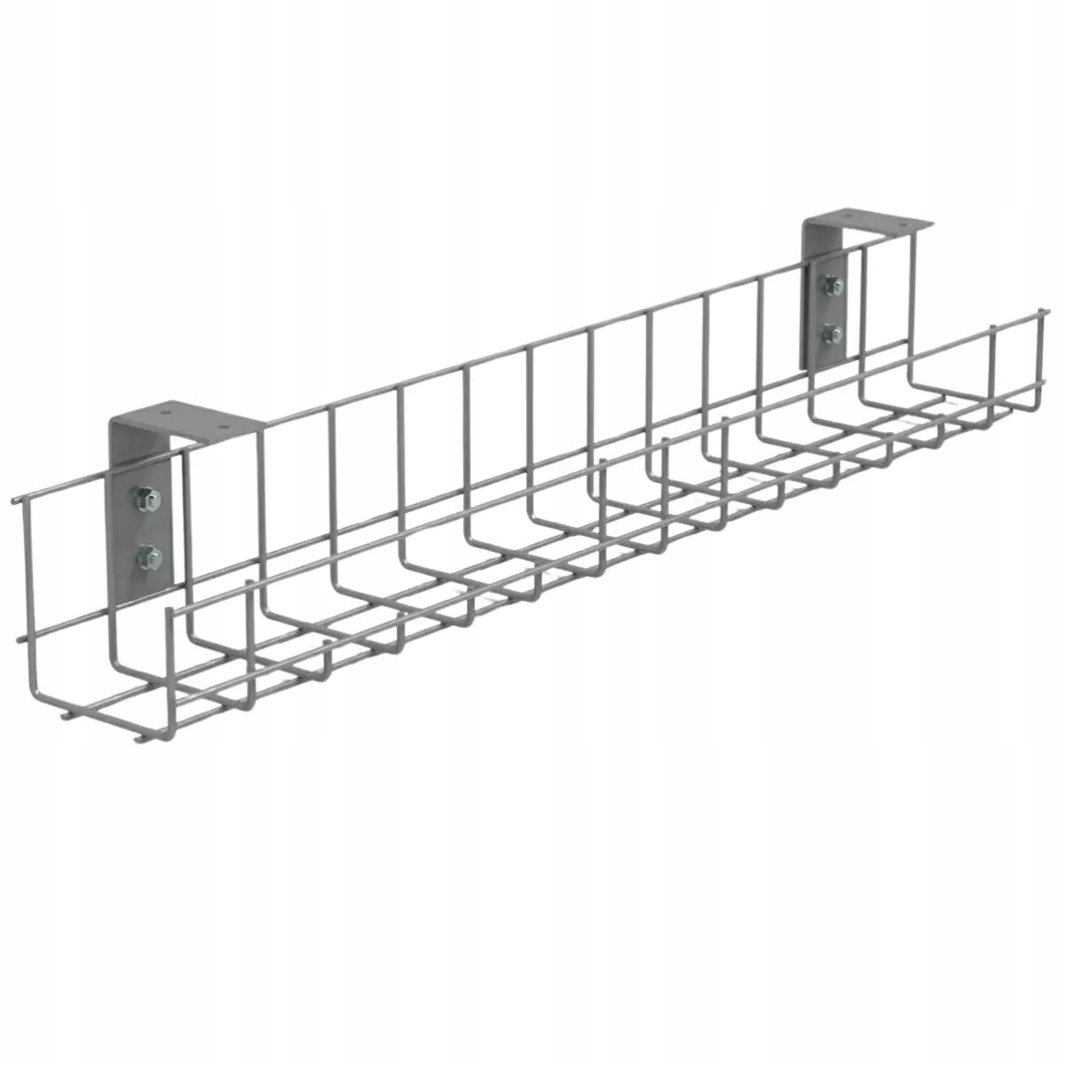 Organizér na kabely Hakner horizontální vedení kabelů pod desku 760 mm šedý