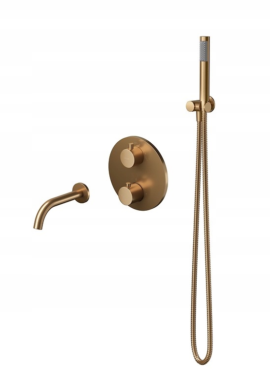 Termostatický Podomítkový Set Zen Cersanit Kartáčovaná Měď S952-054