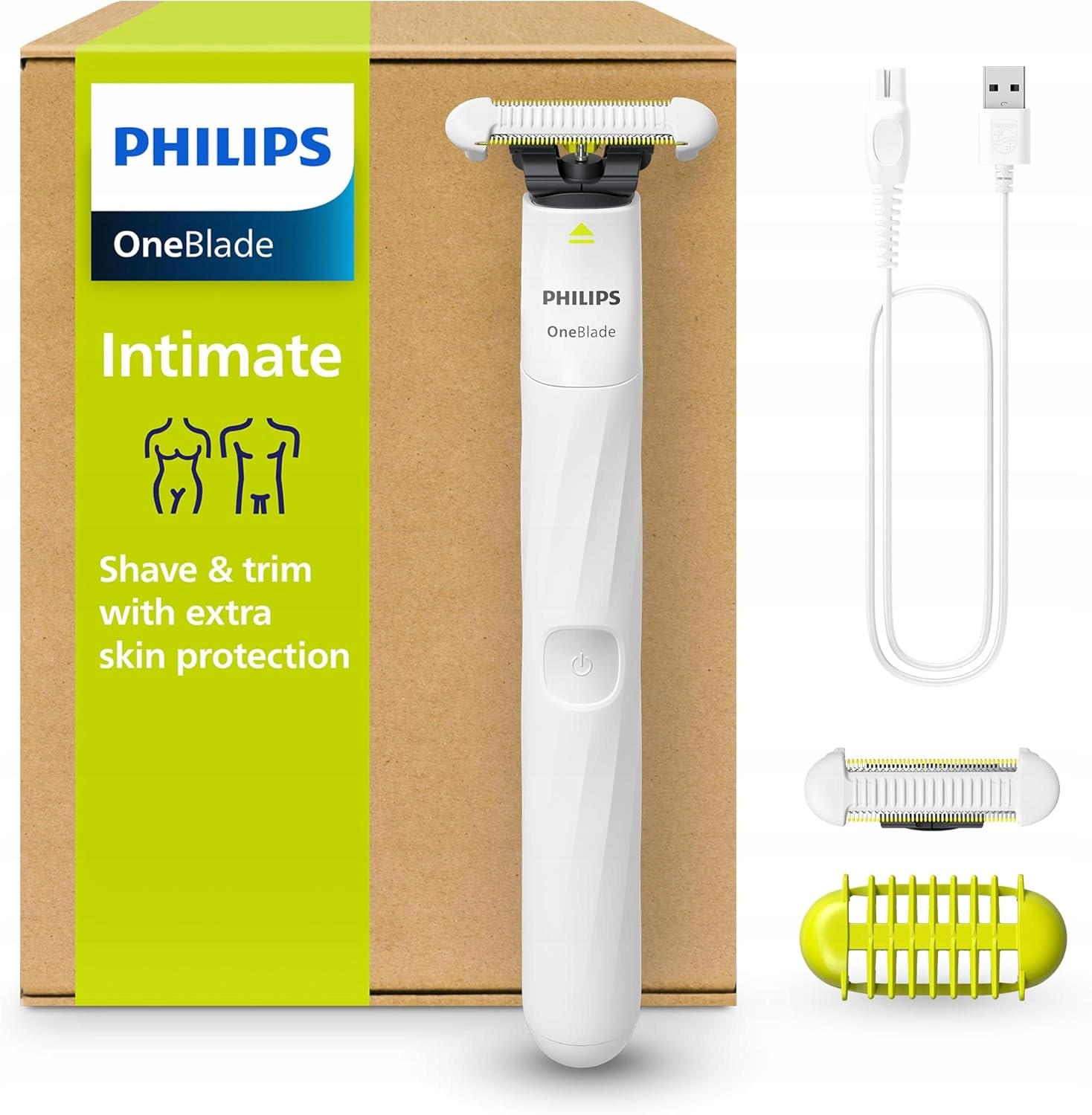 Holicí Strojek Philips OneBlade Intimate pro ženy na tělo QP1924/30