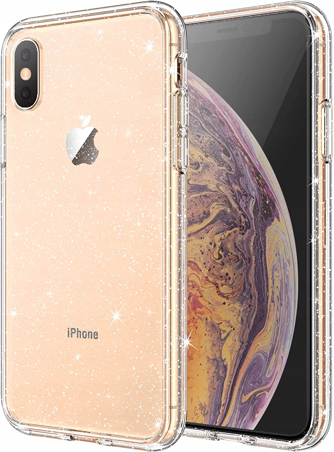 

Etui Brokat Shine +Szkło do iPhone X Xs 2MM