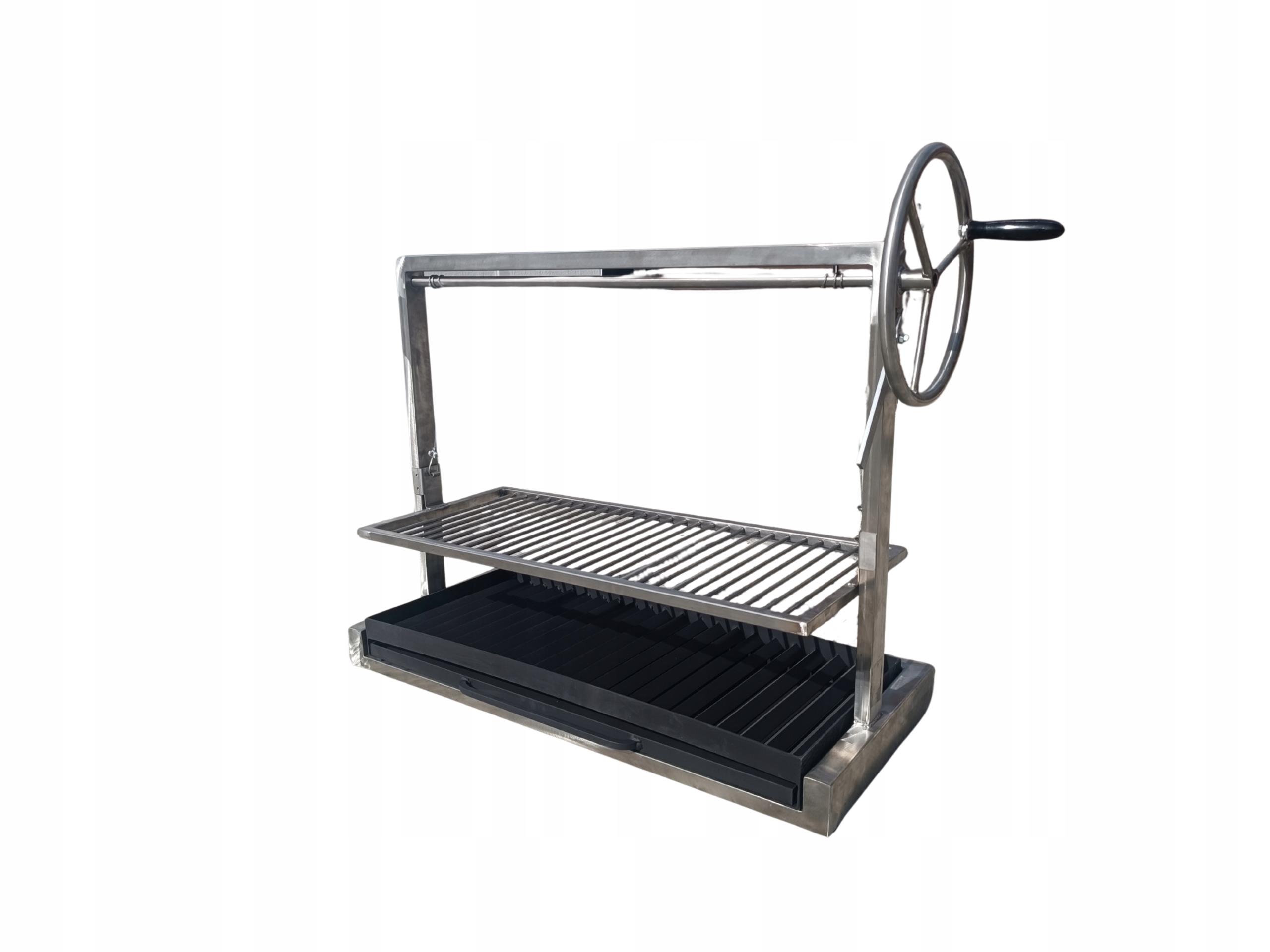 Argentinský gril Ohniště pro zabudování Nerezový Atest 70x45 cm