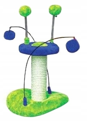 Levně Yarro Škrabadlo Mini Ufo zeleno-modré 23x24x25cm [Y1154]