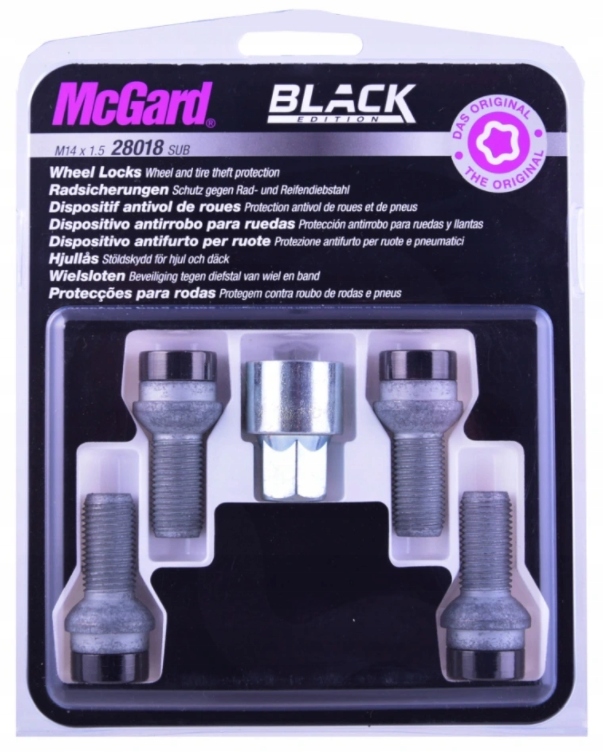 McGARD SRUBY ZABEZPIECZAJACE FELG KOL SEAT CZARNE