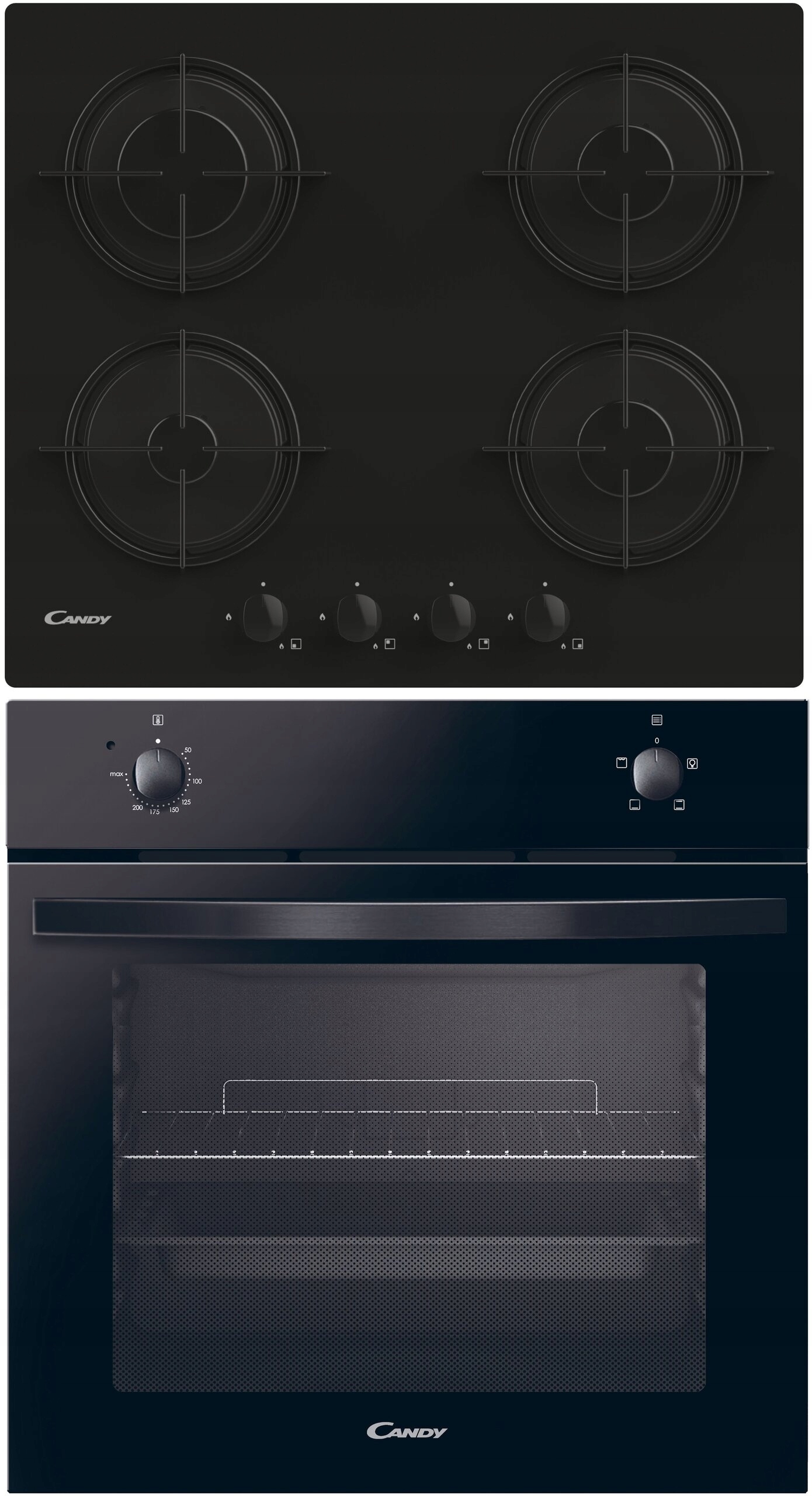 Candy set vstavaná rúra Candy Fidc N200 plynová varná doska Candy CVW6BB