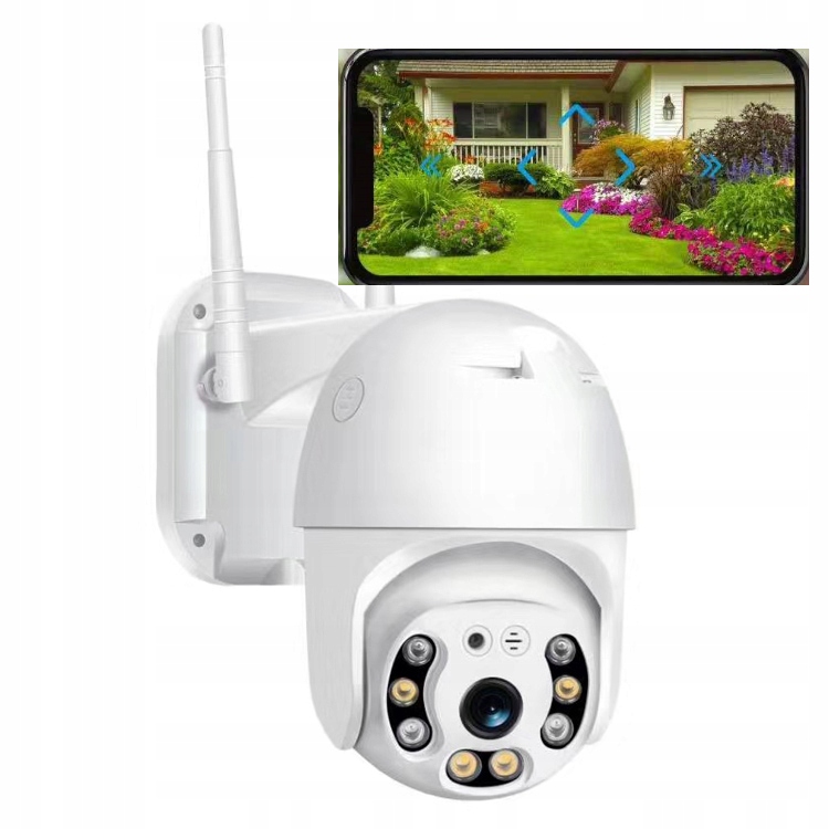 OBROTOWA KAMERA ZEWNĘTRZNA IP FULL HD ZOOM 2MP