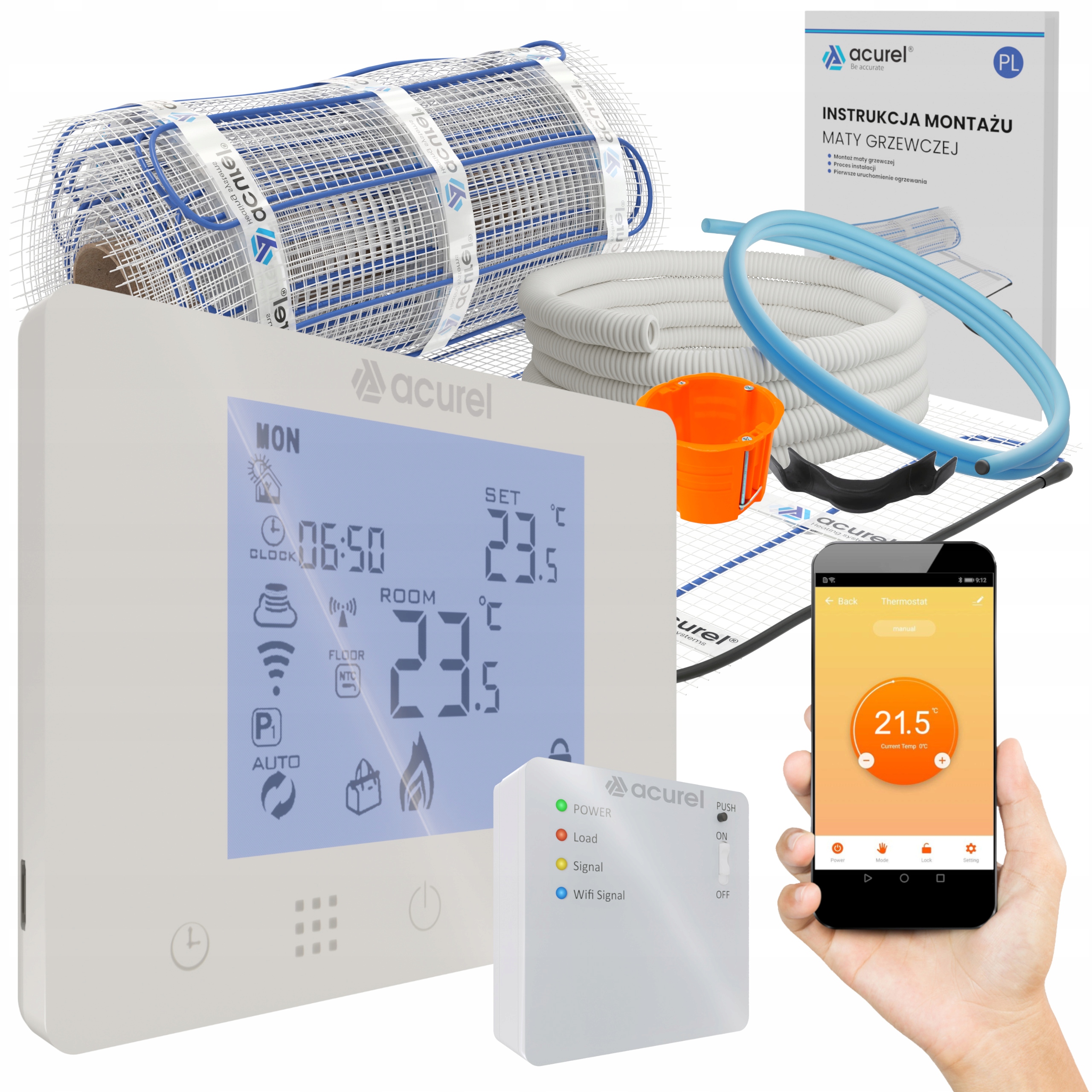 

Mata Grzewcza Zestaw Acurel mata elektryczna 7m²