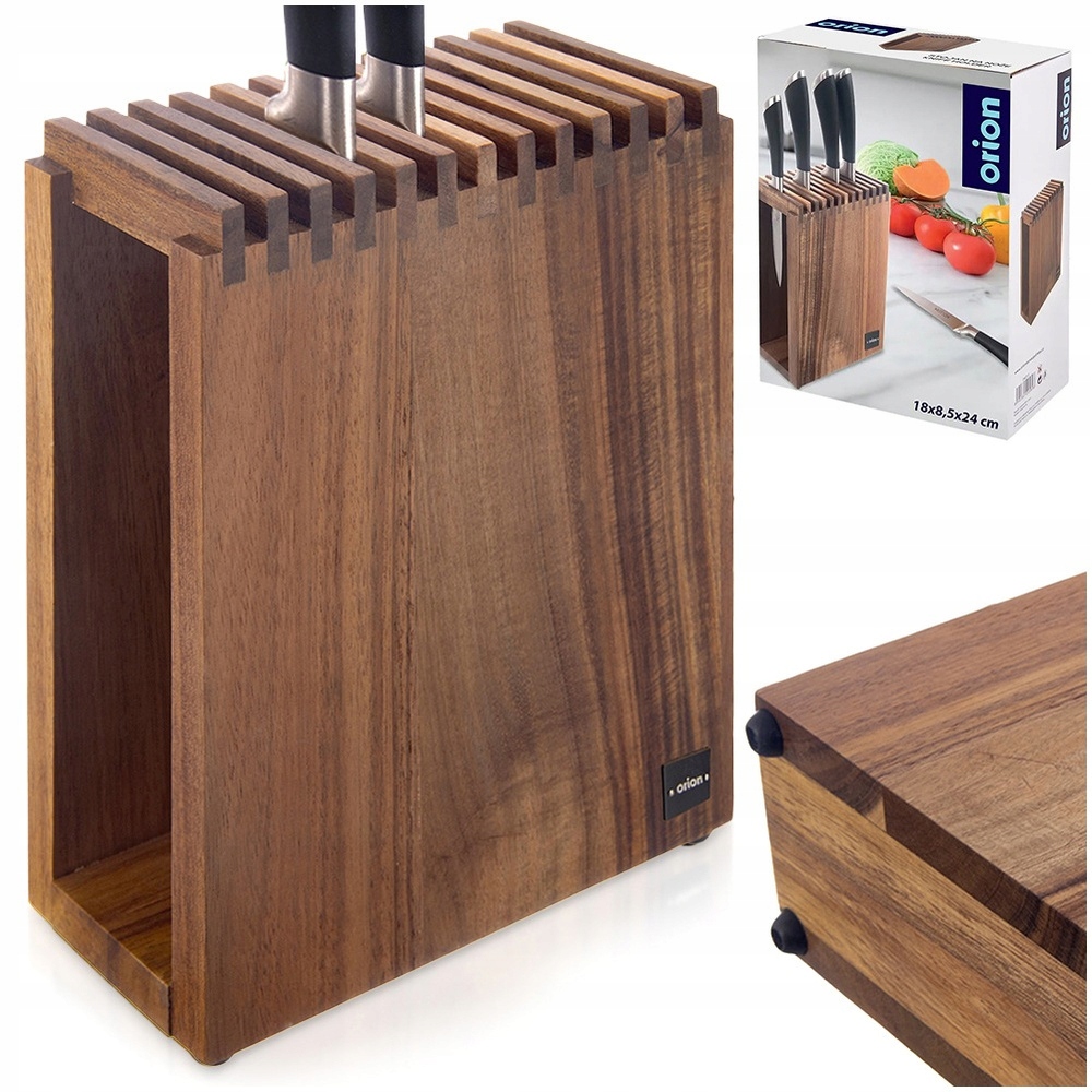 Dřevěný stojan na kuchyňské nože pro nože, univerzální