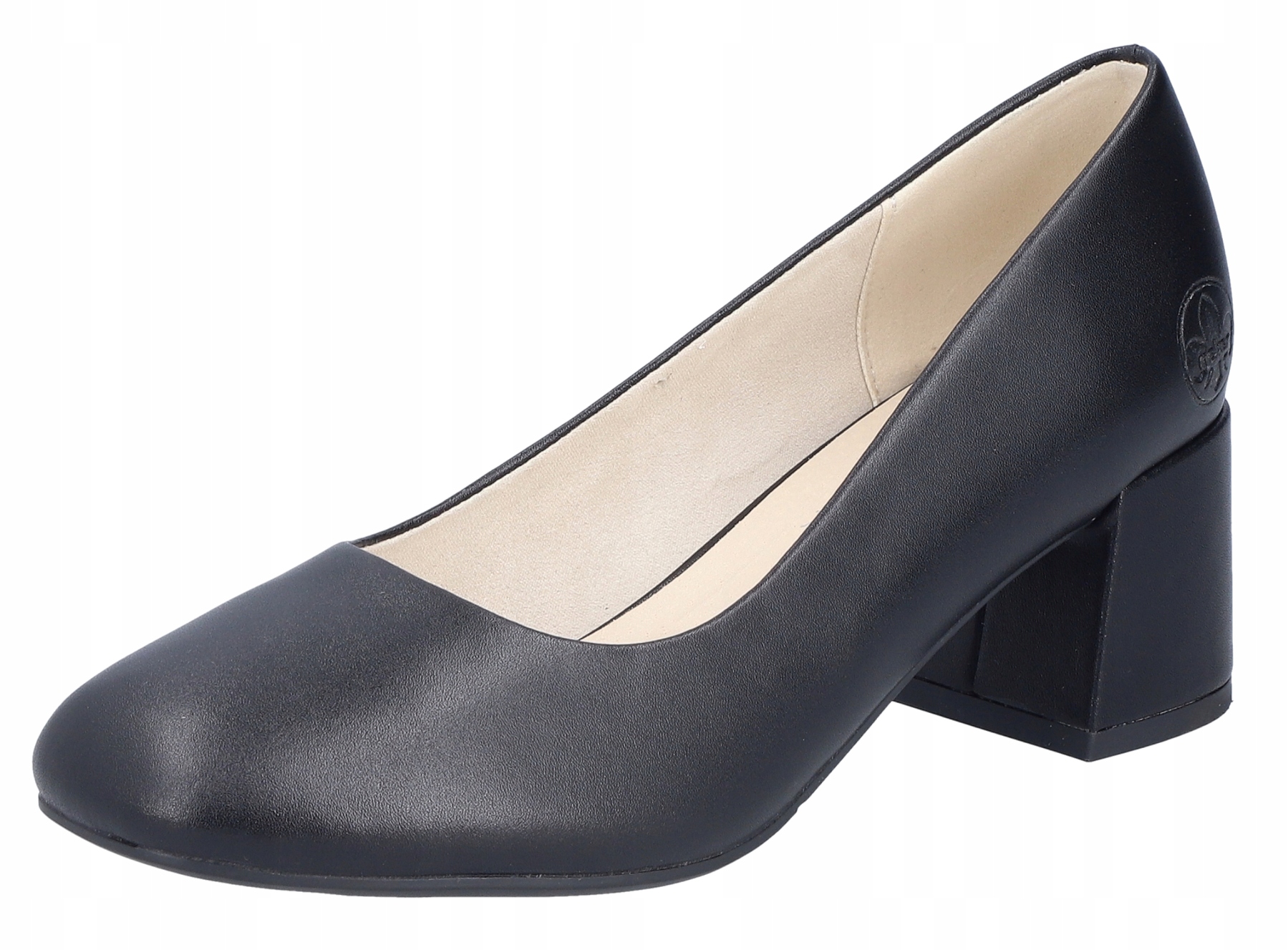 Rieker 44750-04 vel.42 černé kožené lodičky