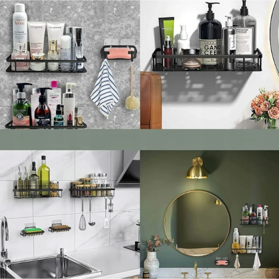 2 SZT PÓŁKA WISZĄCA SAMOPRZYLEPNA ŚCIENNA ŁAZIENKOWA POD PRYSZNIC Marka inna