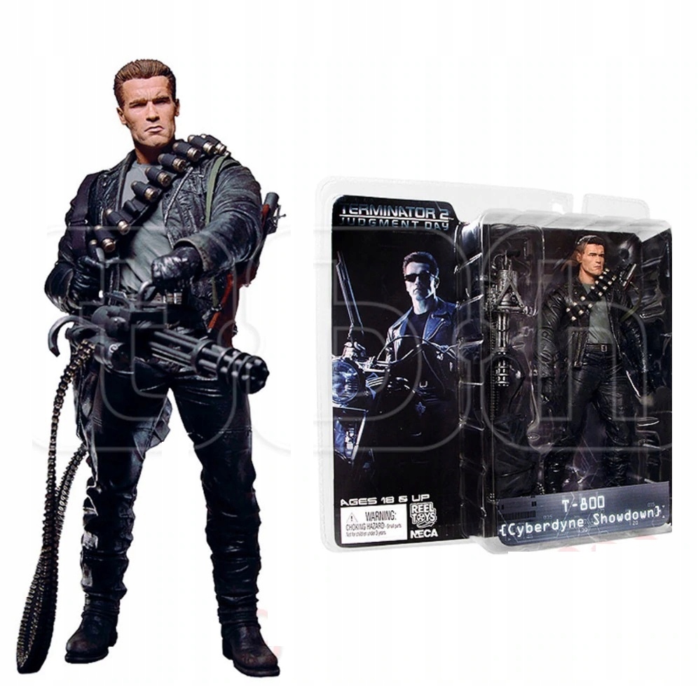 Terminátor t-800 figurka 18 cm s minigunem Arnold Schwarzenegger