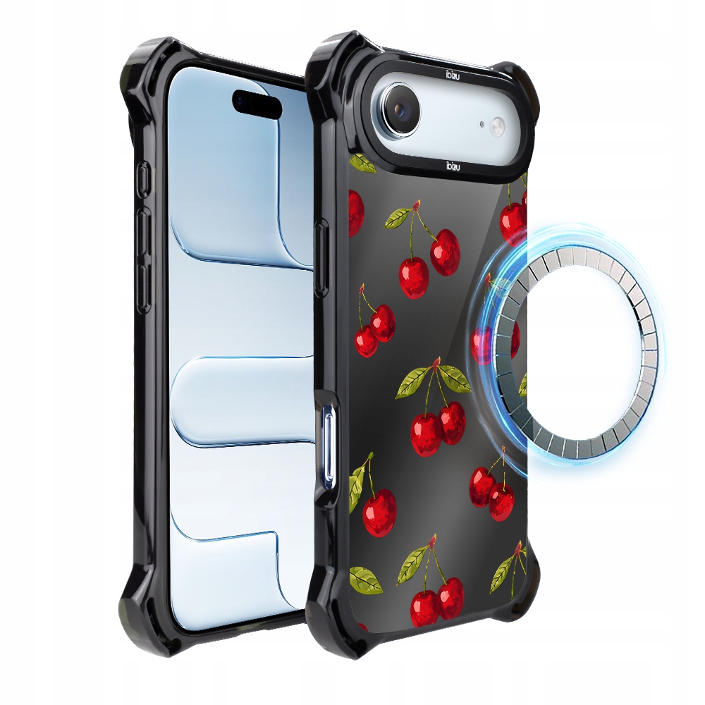 Pouzdro pro iPhone Air Ibizu DropGuard Ultra s MagSafe, Midnight, Višňová noc