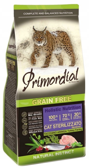 Primordial Cat sterilizované krůtí a sleď bez obilovin 2 kg