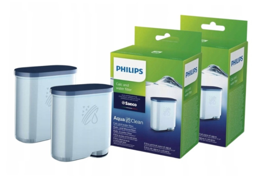 2x Filtr wody Aqua Clean antywapienny do ekspresów Saeco Philips CA6903/22