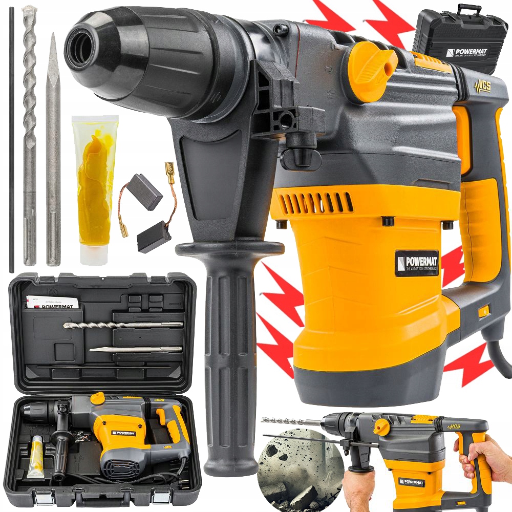Ciocan de foraj puternic 2800TN CU FUNCȚIE DE GĂURIRI SET SDS-MAX 2800W 18J