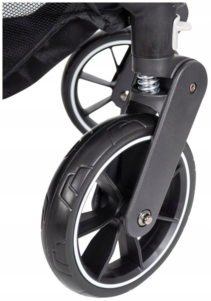 WÓZEK SPACEROWY MOBY-SYSTEM NADIA SZARY +OCIEPLACZ Głębokość produktu 95 cm