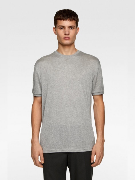 

Zara_t-shirt Z Krótkim Rękawem Z Lyocell