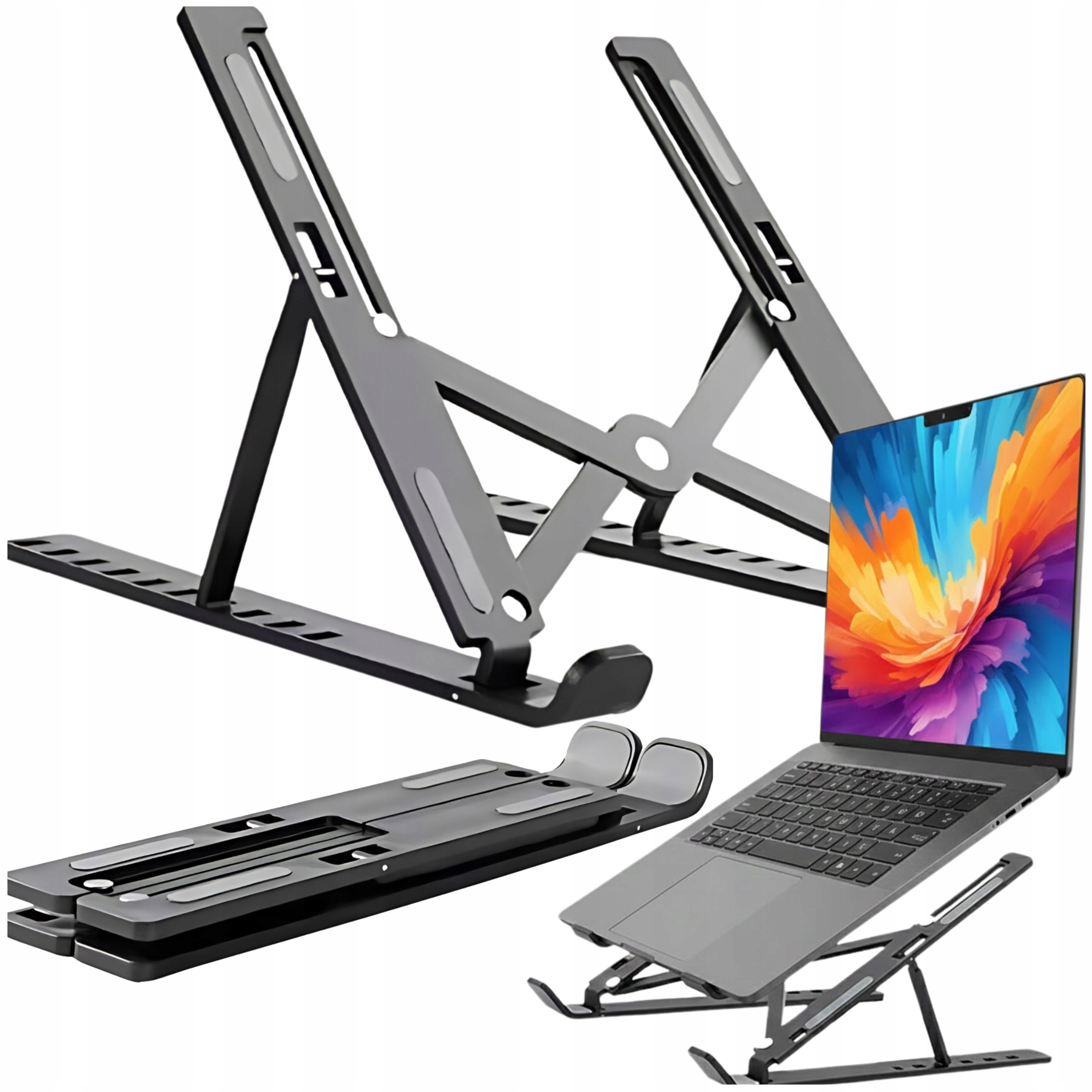 PODSTAWKA POD LAPTOPA TABLET SKŁADANY STOLIK POD LAPTOPA REGULOWANY MOCNY