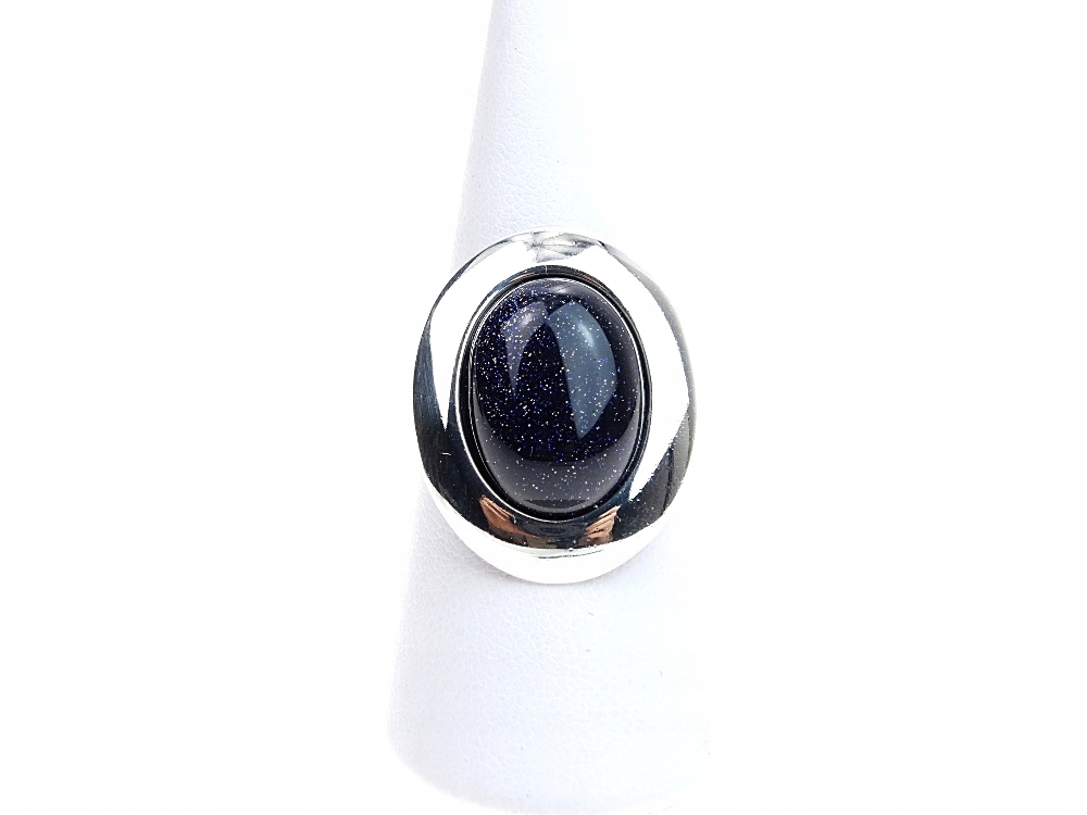 

Pierścionek srebrny z nocą Kairu rozm.16