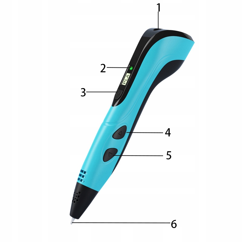 ZESTAW DŁUGOPIS 3D DRUKARKA 3D PEN + WKŁADY PLA(110M) +3D SZABLONY Materiał plastik