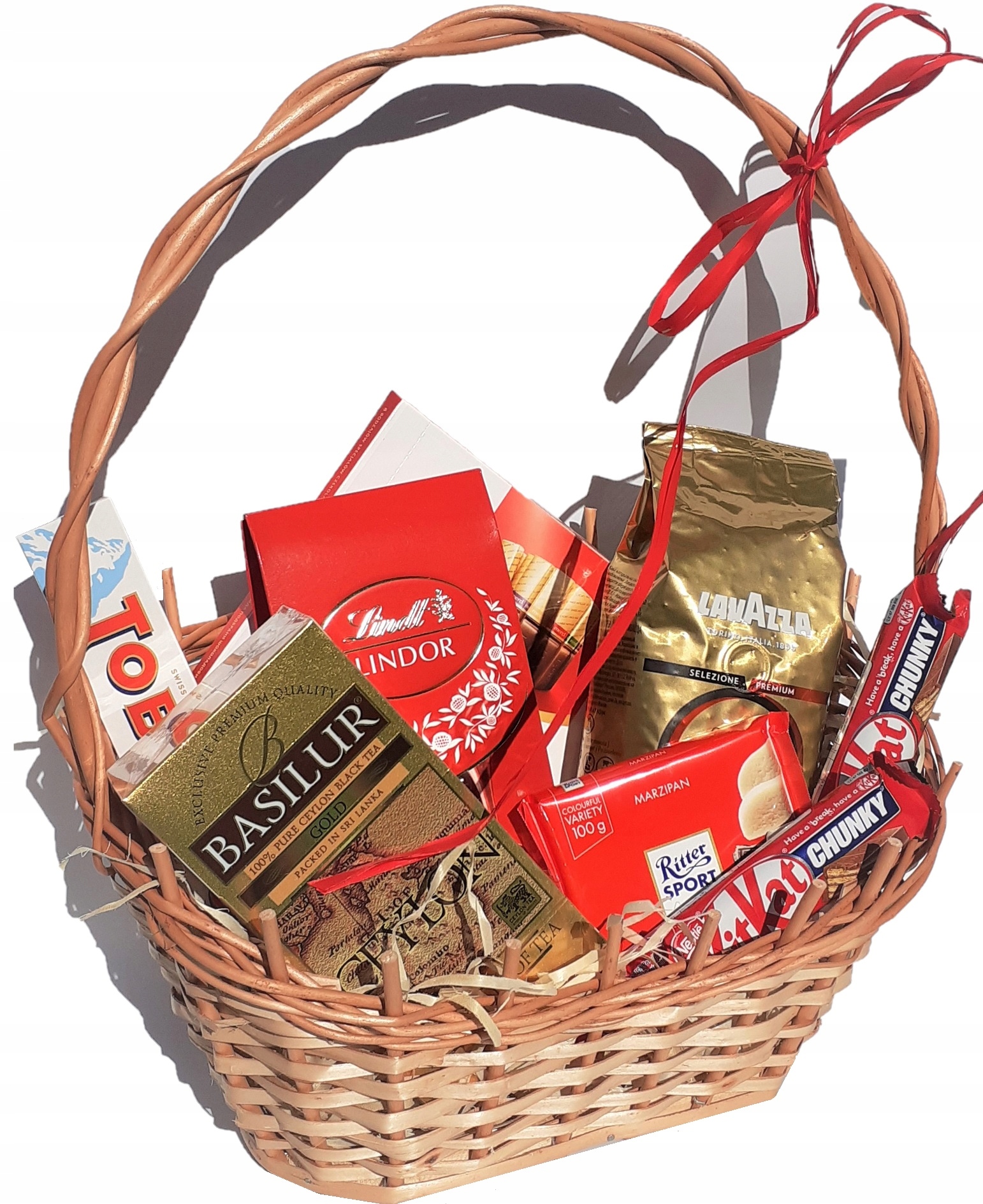 Koš dárkový košík káva Lavazza Lindt