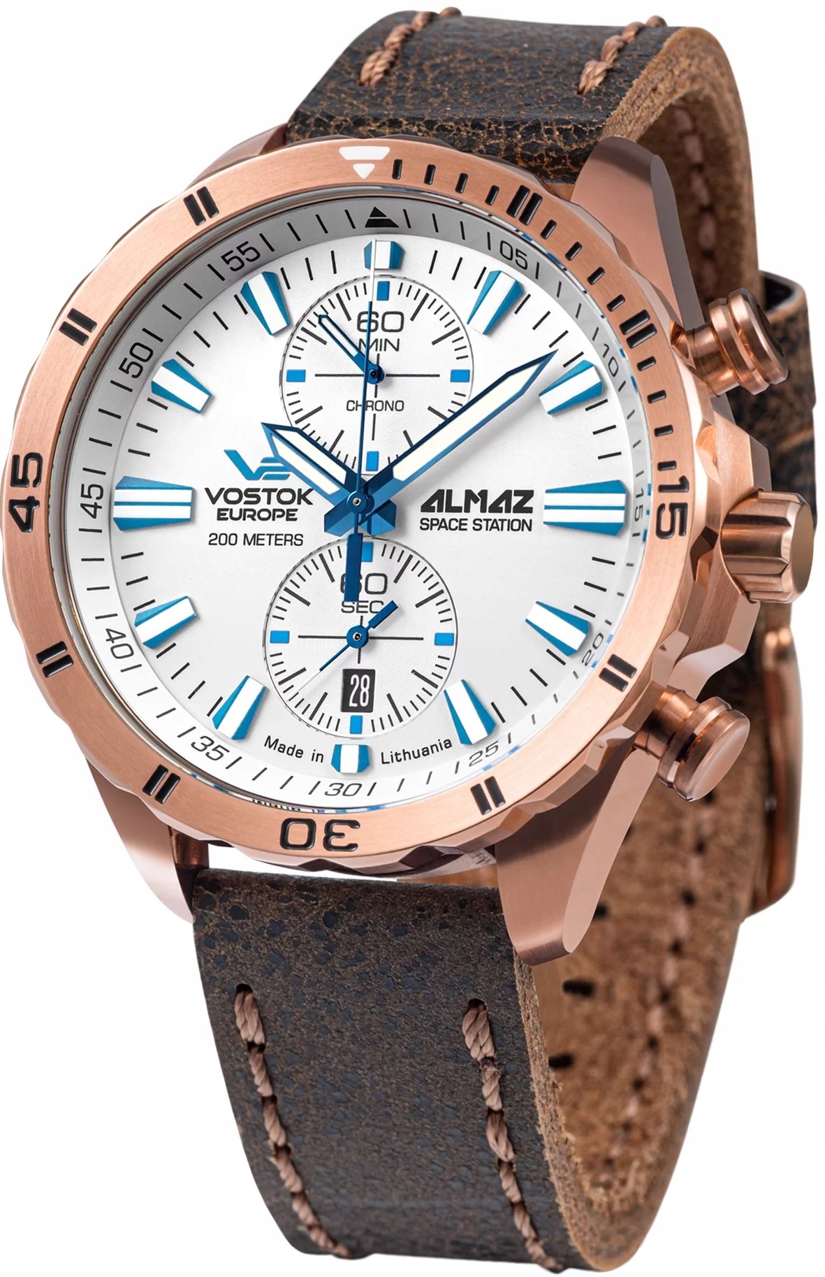 Nové originální hodinky Vostok Europe 6S11-320B676 Almaz Chrono