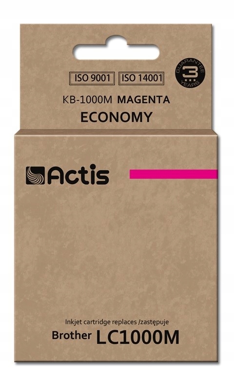 Tusz Actis KB-1000M Brother LC1000M/LC970M;czerwon