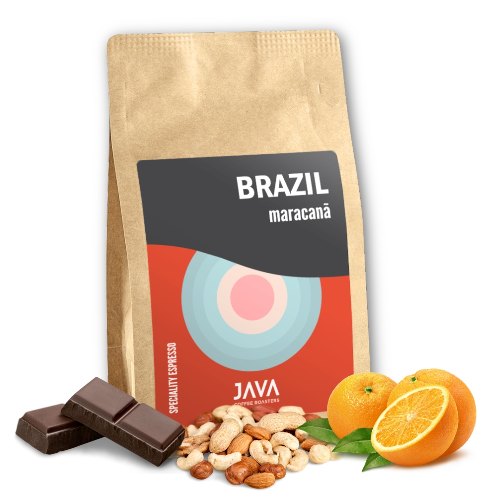 Levně Káva zrnková Brazílie Maracana 500 g – 100% Arabika, čerstvá do kávovaru