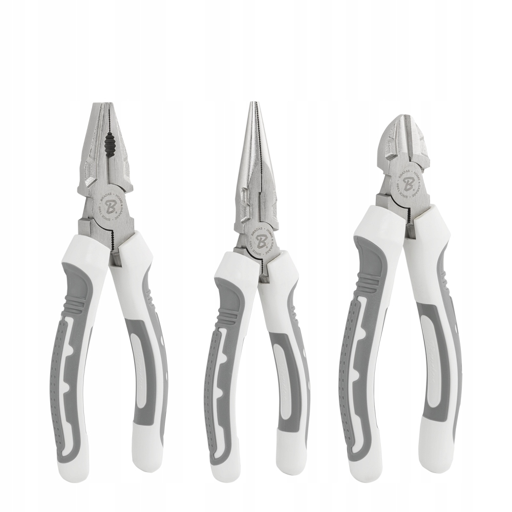 Szczypce Kombinerki Zestaw 3 Sztuki Uniwersalny PLWL13/1SET Bradas