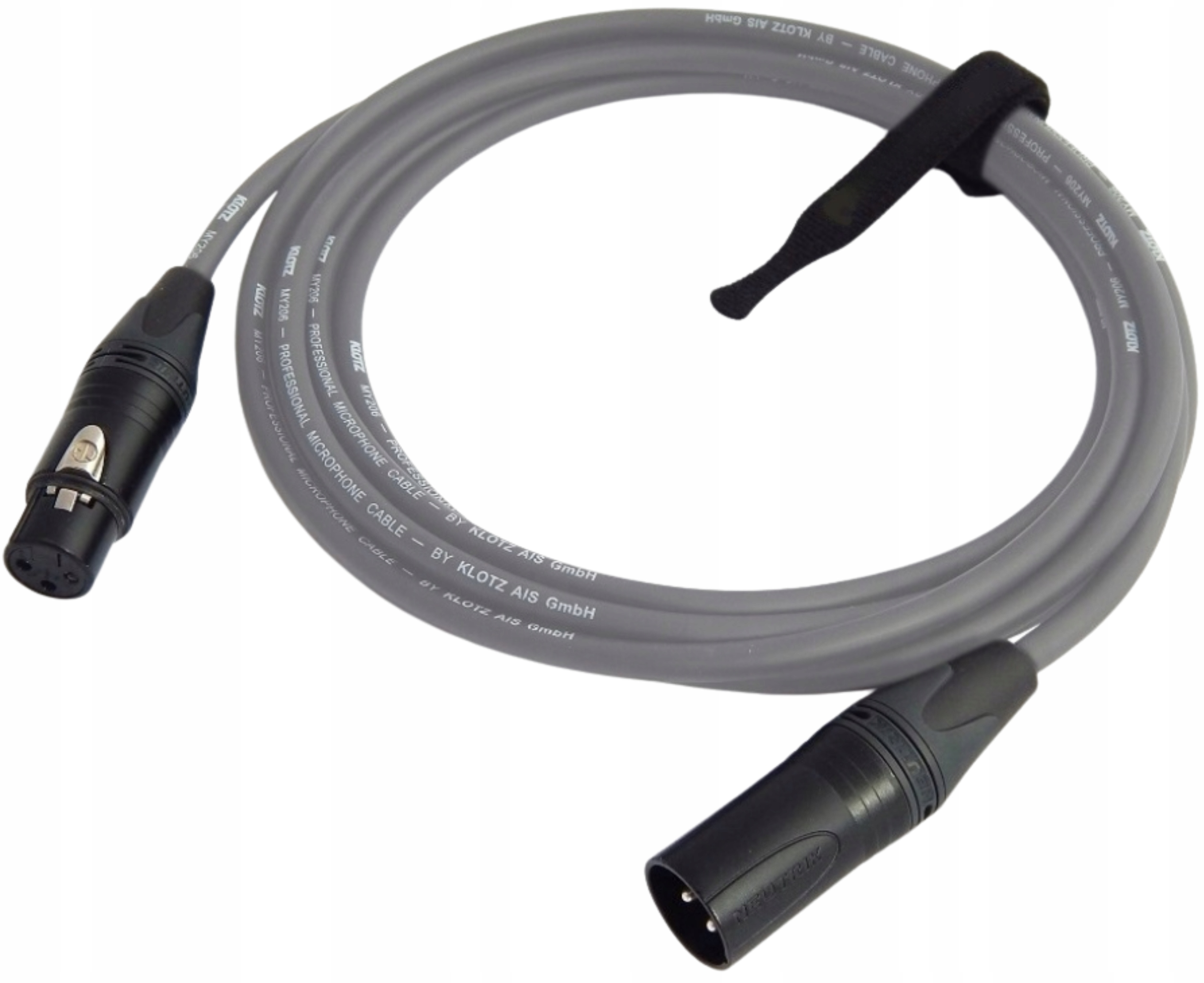 Kabel Xlr Klotz Šedý MY206 Mikrofonní Kabel Xlr-xlr Neutrik 3 m