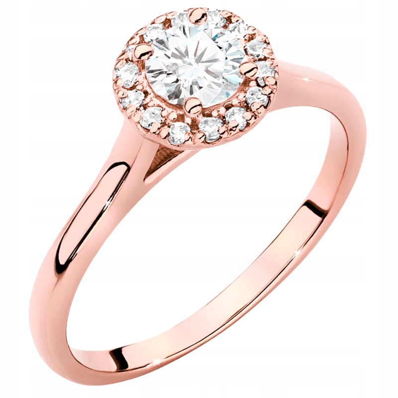 Zlatý Prstýnek 585 Kolo s Brilianty 0,62 ct