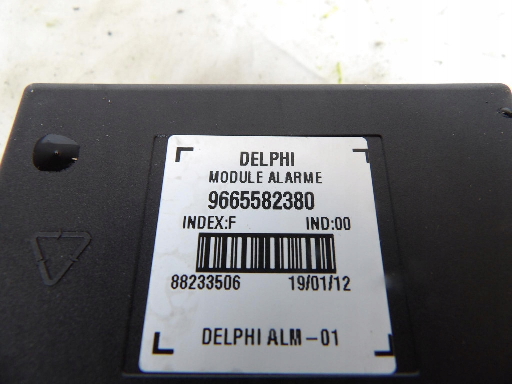 module ALARMU control unit CITROEN PEUGOTE 9665582380