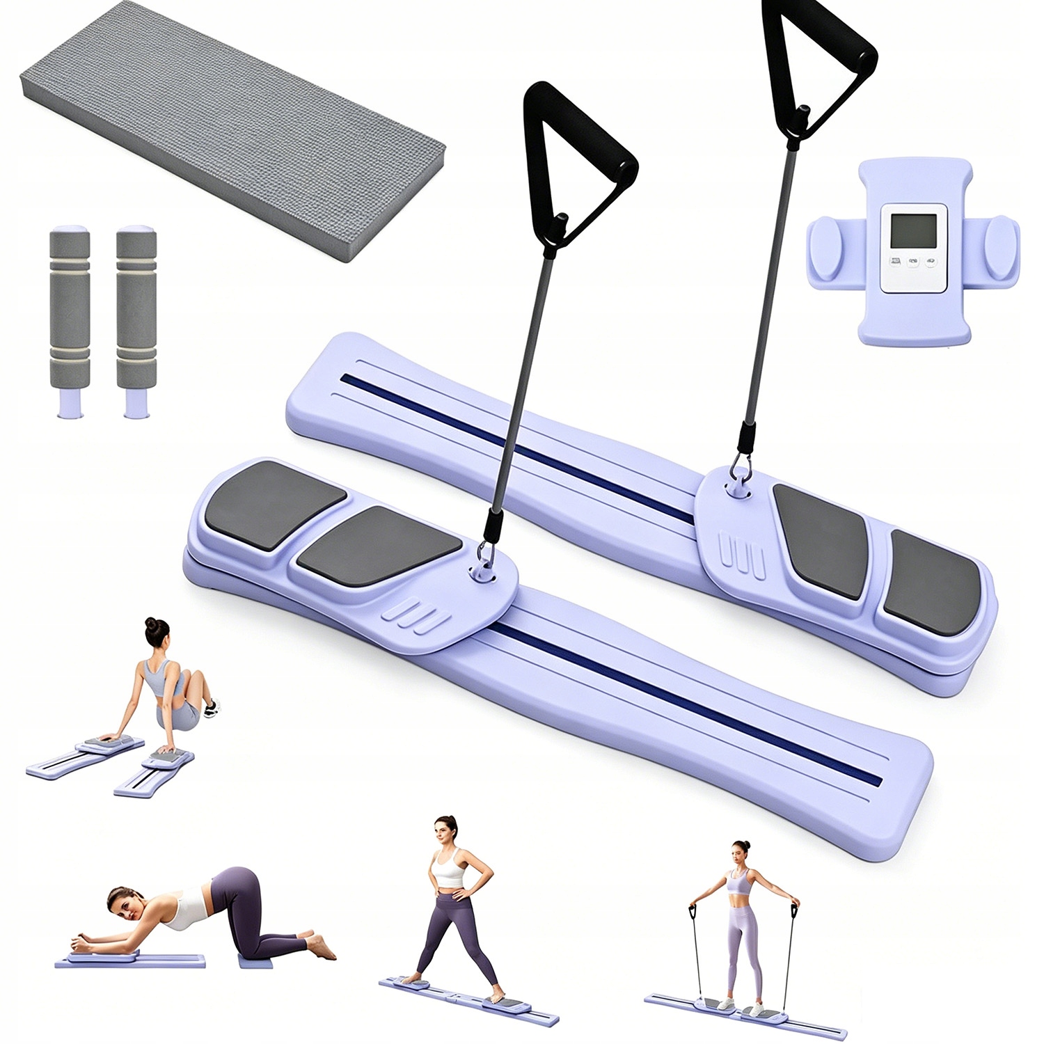 Zestaw Do Pilatesu Pilates Reformer Deska 7w1 Wielofunkcyjna Przyrząd