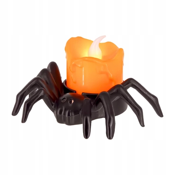 LAMPKA LED PAJĄK POMARAŃCZOWA LAMPECZKA 4 CM