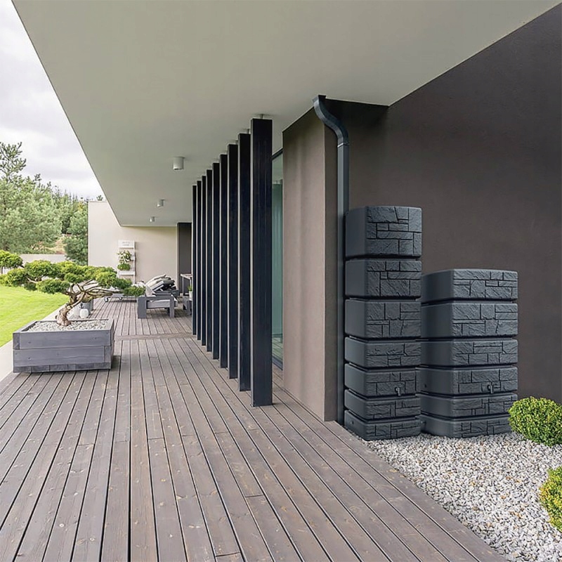 Zbiornik na deszczówkę TOWER STONE IDTST500 | Smooth gray — 14