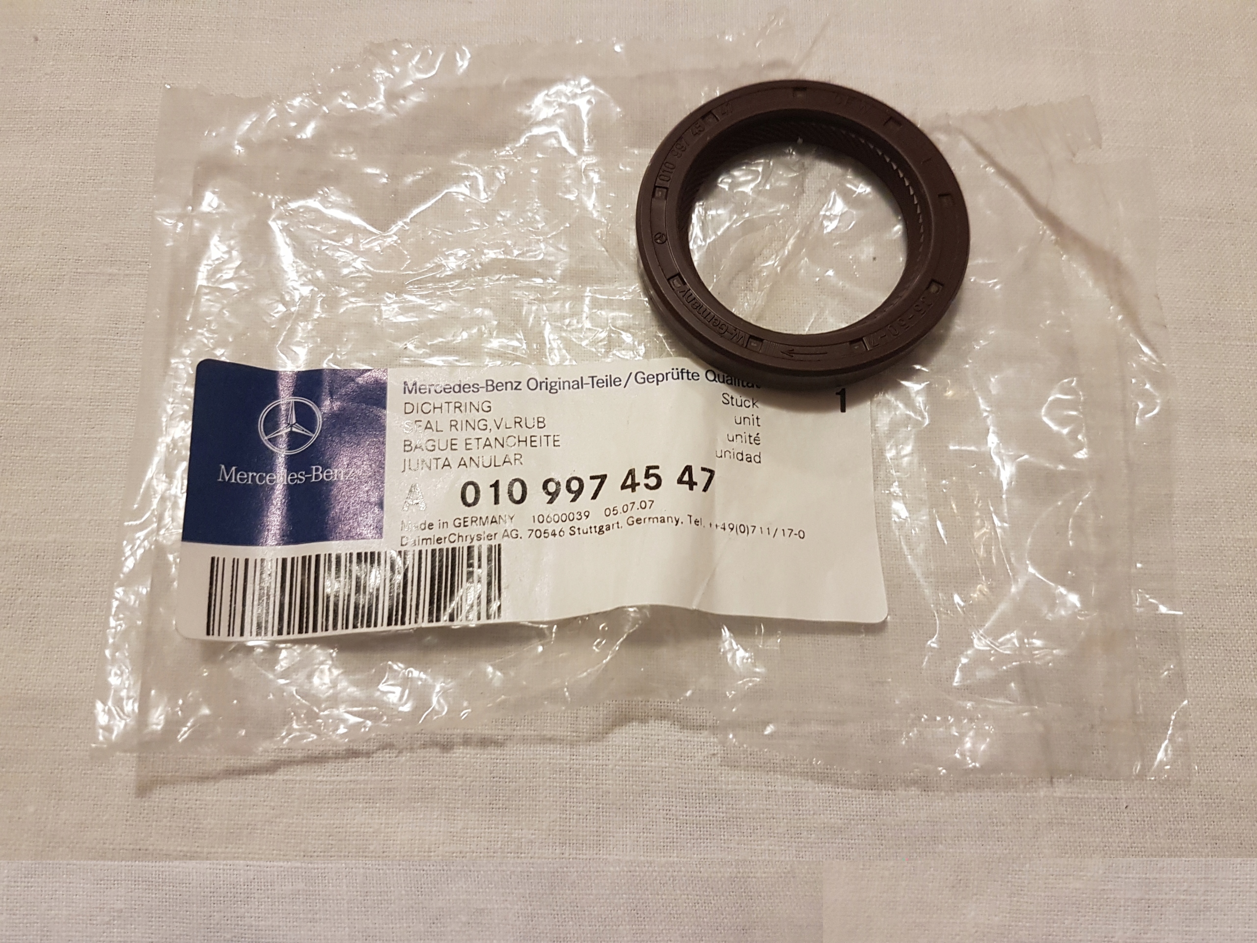 Mercedes сальник коробки передач 0109974547